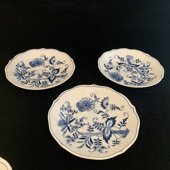 3 Blue Danube Porcelain Coffee Cups w/Saucers Japan Demitasse Rectangle Mark - Picture 6 of 10